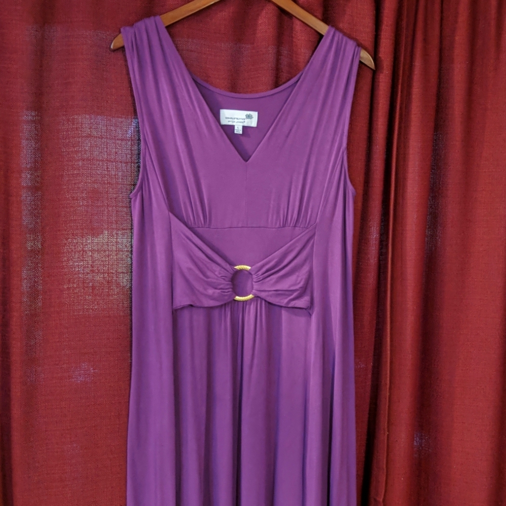 Liz Lange L Sleeveless Purple Maxi Summer Dress